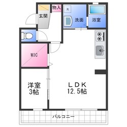 アドマス鶴原C棟の物件間取画像